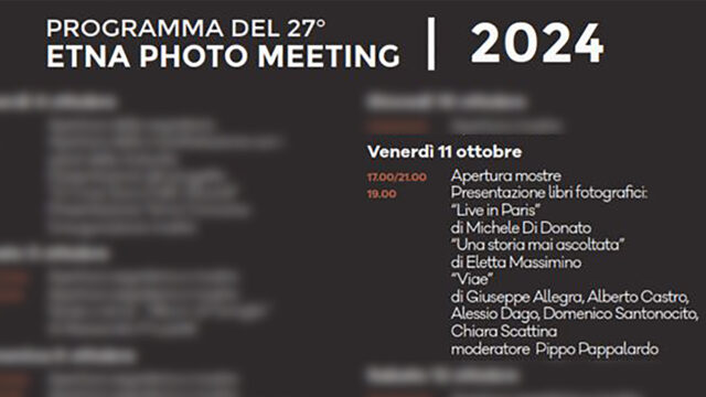 Tre Libri all’Etna Photo Meeting  Aci Bonaccorsi / 11 Ottobre 2024