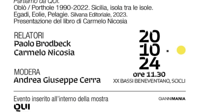 Carmelo Nicosia a Palazzo Beneventano  Scicli / 20 Ottobre 2024