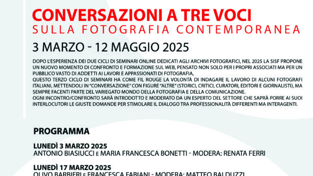 Seminari SISF  Piattaforma Zoom / 3 Marzo – 12 Maggio 2025